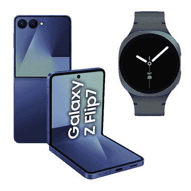 Samsung Galaxy Z Flip7 5G + Galaxy Watch8 40mm LTE grafitowy